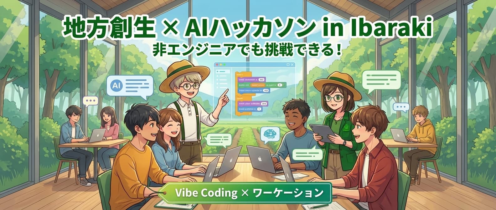 茨城の自然とデジタル - ワーケーション型AIハッカソン
